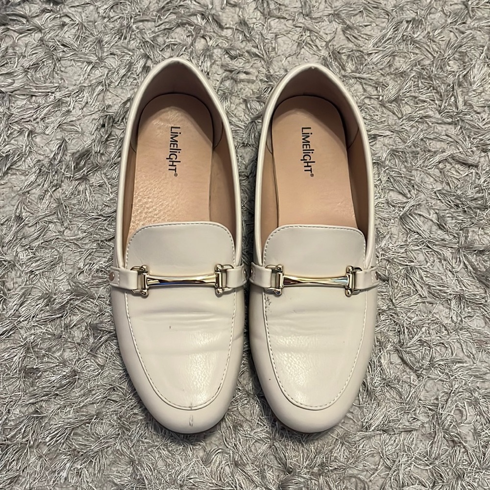 Limelight cream colored loafers